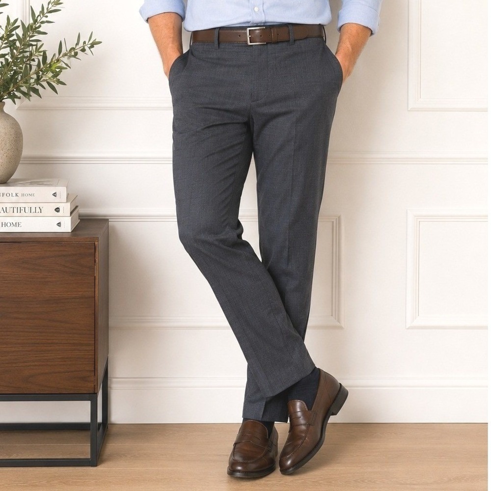 Banana‎ Republic Tailored Fit Gray Dress Pants Men's Straight Leg Career Office